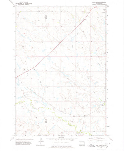 United States Geological Survey Camp Creek, SD (1978, 24000-Scale) digital map