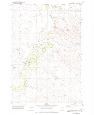 United States Geological Survey Camp Crook, SD (1977, 24000-Scale) digital map