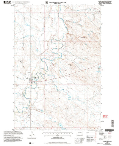 United States Geological Survey Camp Crook, SD (2005, 24000-Scale) digital map