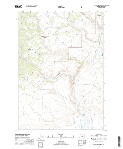 United States Geological Survey Camp Currey Spring, OR (2020, 24000-Scale) digital map