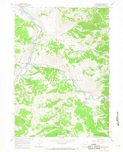United States Geological Survey Camp Davis, WY (1965, 24000-Scale) digital map