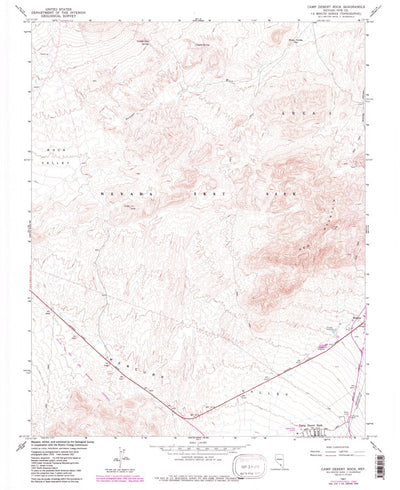United States Geological Survey Camp Desert Rock, NV (1961, 24000-Scale) digital map