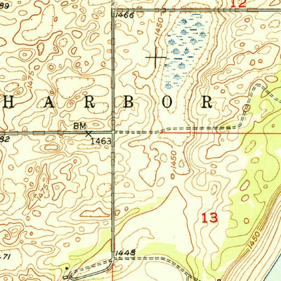 United States Geological Survey Camp Grafton, ND (1951, 24000-Scale) digital map
