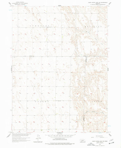 United States Geological Survey Camp Hayes Lake NE, NE (1956, 24000-Scale) digital map