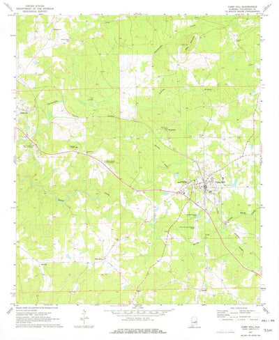 United States Geological Survey Camp Hill, AL (1971, 24000-Scale) digital map