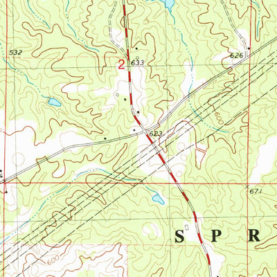 United States Geological Survey Camp Hill, MS-TN (1982, 24000-Scale) digital map