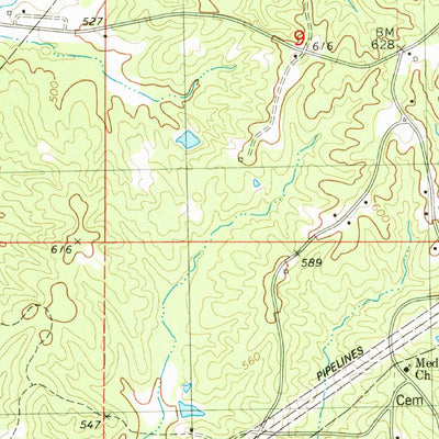 United States Geological Survey Camp Hill, MS-TN (1982, 24000-Scale) digital map