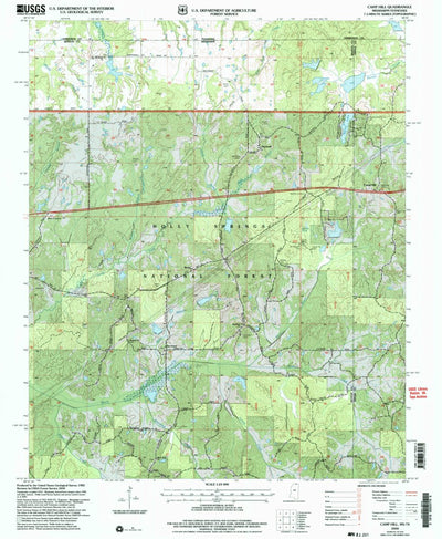 United States Geological Survey Camp Hill, MS-TN (2000, 24000-Scale) digital map