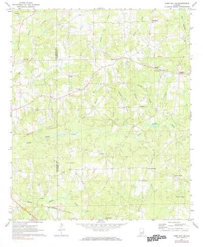 United States Geological Survey Camp Hill SE, AL (1981, 24000-Scale) digital map
