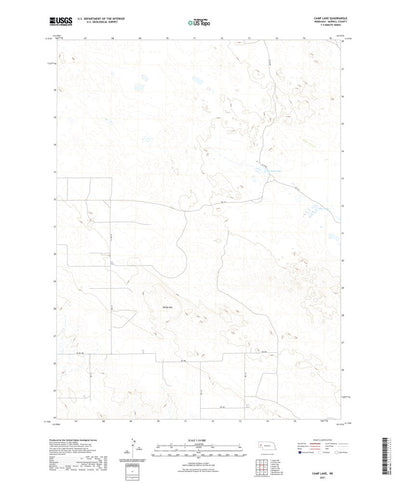 United States Geological Survey Camp Lake, NE (2021, 24000-Scale) digital map