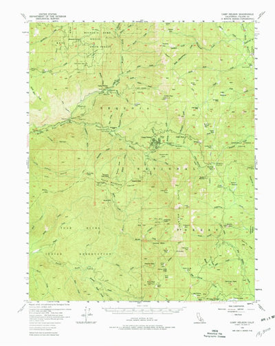 United States Geological Survey Camp Nelson, CA (1956, 62500-Scale) digital map