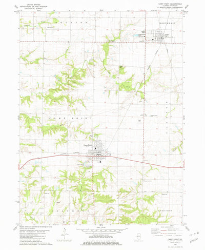 United States Geological Survey Camp Point, IL (1981, 24000-Scale) digital map