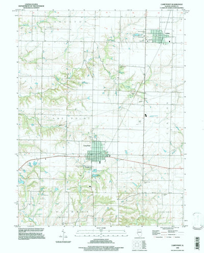 United States Geological Survey Camp Point, IL (1994, 24000-Scale) digital map