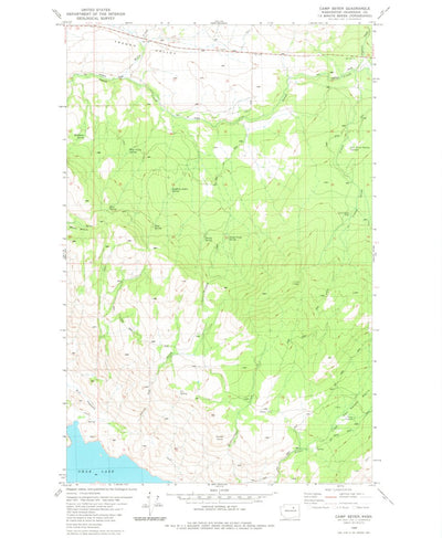 United States Geological Survey Camp Seven, WA (1980, 24000-Scale) digital map