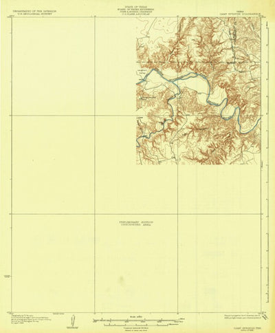 United States Geological Survey Camp Springs, TX (1932, 62500-Scale) digital map