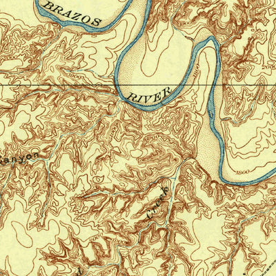 United States Geological Survey Camp Springs, TX (1932, 62500-Scale) digital map