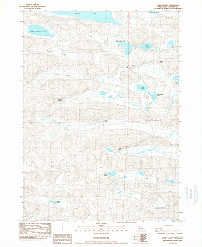 United States Geological Survey Camp Valley, NE (1989, 24000-Scale) digital map