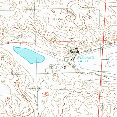 United States Geological Survey Camp Valley, NE (1989, 24000-Scale) digital map