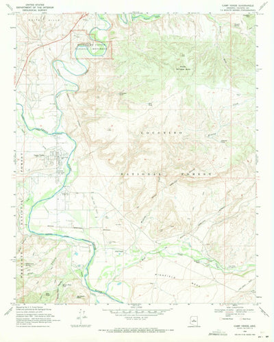 United States Geological Survey Camp Verde, AZ (1969, 24000-Scale) digital map