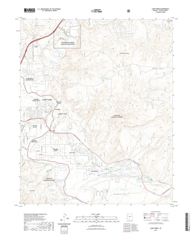 United States Geological Survey Camp Verde, AZ (2021, 24000-Scale) digital map
