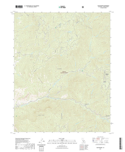 United States Geological Survey Camp Wishon, CA (2021, 24000-Scale) digital map