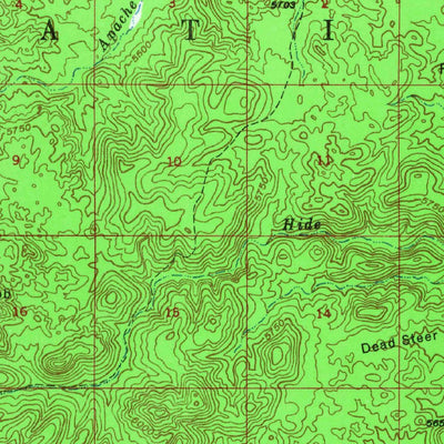 United States Geological Survey Camp Wood, AZ (1947, 62500-Scale) digital map