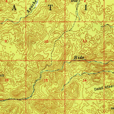 United States Geological Survey Camp Wood, AZ (1949, 62500-Scale) digital map