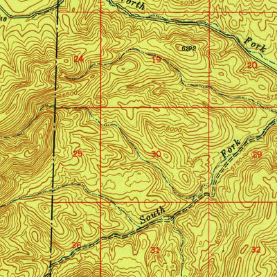 United States Geological Survey Camp Wood, AZ (1949, 62500-Scale) digital map