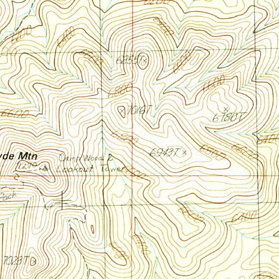 United States Geological Survey Camp Wood, AZ (1986, 24000-Scale) digital map