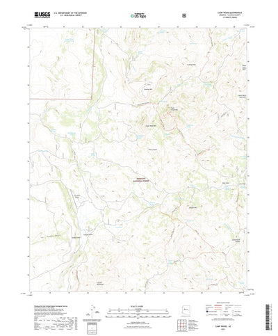 United States Geological Survey Camp Wood, AZ (2021, 24000-Scale) digital map