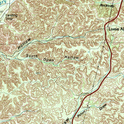 United States Geological Survey Camp Wood, TX (1985, 100000-Scale) digital map