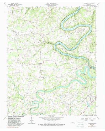 United States Geological Survey Campaign, TN (1960, 24000-Scale) digital map