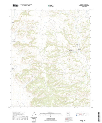 United States Geological Survey Campana, NM (2020, 24000-Scale) digital map