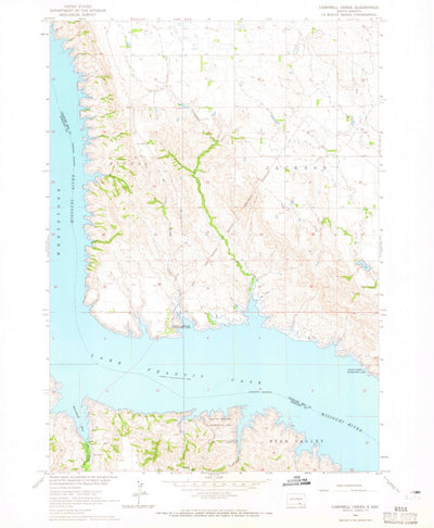 United States Geological Survey Campbell Creek, SD (1964, 24000-Scale) digital map