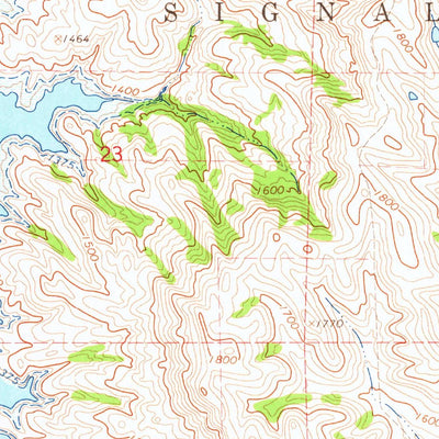 United States Geological Survey Campbell Creek, SD (1964, 24000-Scale) digital map