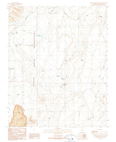 United States Geological Survey Campbell Francis Wash, AZ (1989, 24000-Scale) digital map
