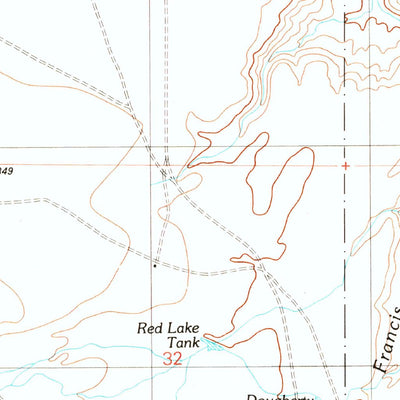 United States Geological Survey Campbell Francis Wash, AZ (1989, 24000-Scale) digital map
