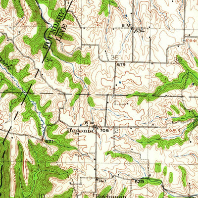 United States Geological Survey Campbell Hill, IL-MO (1916, 62500-Scale) digital map