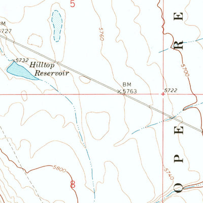 United States Geological Survey Campbell Lake, OR (1967, 24000-Scale) digital map