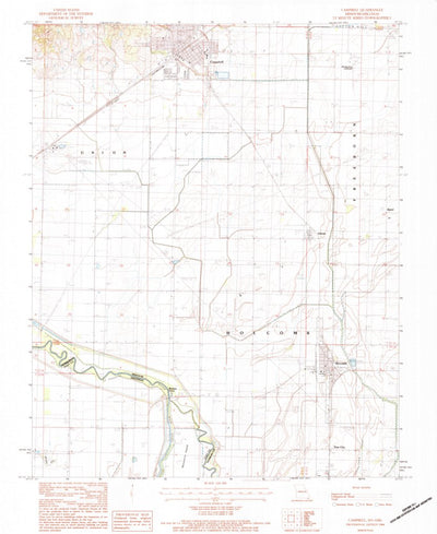 United States Geological Survey Campbell, MO-AR (1984, 24000-Scale) digital map