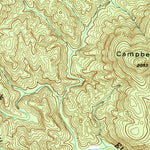 United States Geological Survey Campbell Mountain, GA (1950, 24000-Scale) digital map