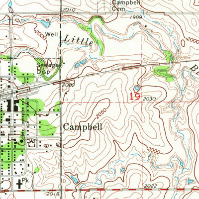 United States Geological Survey Campbell, NE (1969, 24000-Scale) digital map