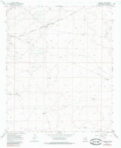 United States Geological Survey Campbell, NM (1967, 24000-Scale) digital map