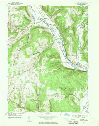 United States Geological Survey Campbell, NY (1953, 24000-Scale) digital map