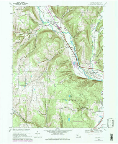 United States Geological Survey Campbell, NY (1969, 24000-Scale) digital map