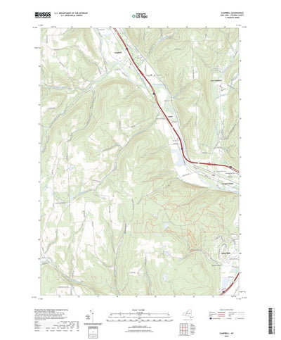 United States Geological Survey Campbell, NY (2023, 24000-Scale) digital map