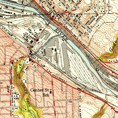 United States Geological Survey Campbell, OH-PA (1951, 24000-Scale) digital map