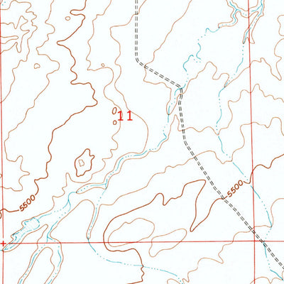 United States Geological Survey Campbell Ridge, WY (1953, 24000-Scale) digital map