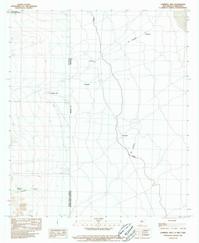 United States Geological Survey Campbell Well, NM (1983, 24000-Scale) digital map