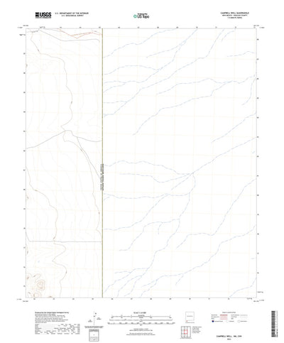 United States Geological Survey Campbell Well, NM (2023, 24000-Scale) digital map